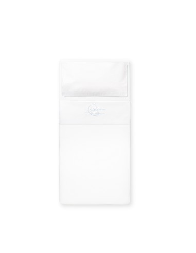 Triptico Cuna Mod Sweet Moon+Broche Bco/Azul