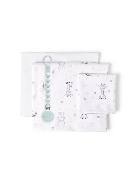 Triptico Cuna Mod Koala+Broche Bco/Azul