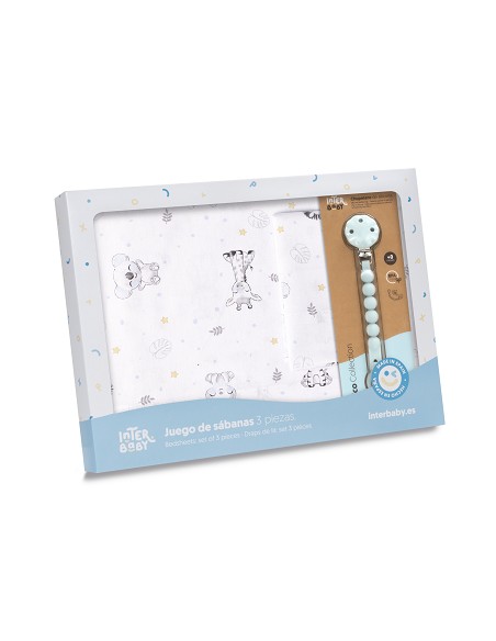 Triptico Cuna Mod Koala+Broche Bco/Azul