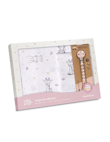 Triptico Cuna Mod Koala+Broche Bco/Rosa