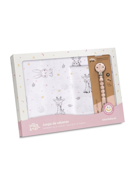 Triptico Cuna Mod Koala+Broche Bco/Rosa