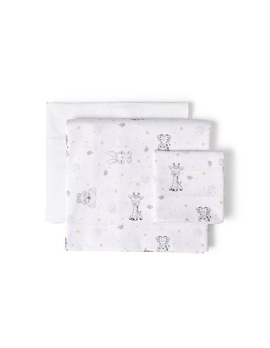 Triptico Cuna Mod Koala+Broche Bco/Rosa