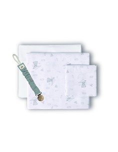 Triptico Cuna Mod Avion Papel+Broche Bco/Gris