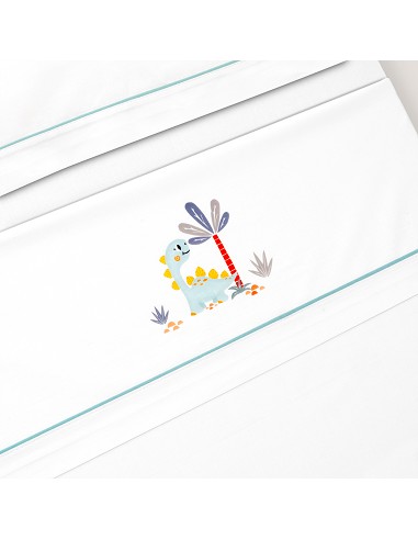 Triptico Cuna Estampado Dinosaurio Palmera +...