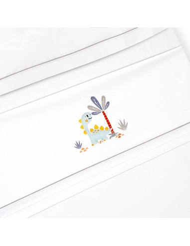 Triptico Cuna Estampado Dinosaurio Palmera +...