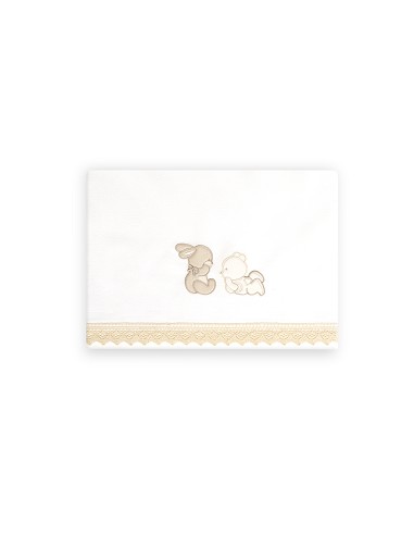 Triptico Cuna Guipur Oso Tumbado Conejito +...