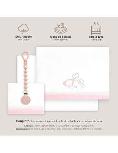 Triptico Cuna Pasacinta Oso Elefante Globos...