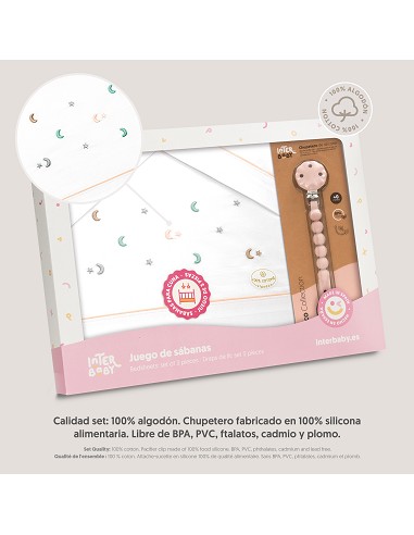 Triptico Cuna Estrella Luna Multicolor + Broche...