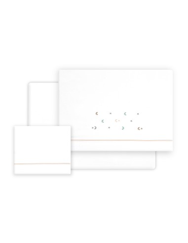 Triptico Cuna Estrella Luna Multicolor + Broche...