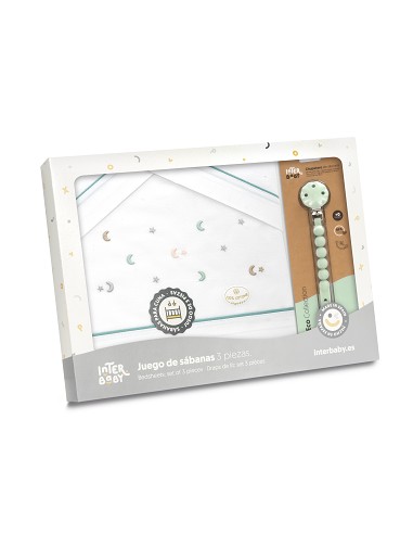 Triptico Cuna Estrella Luna Multicolor + Broche...