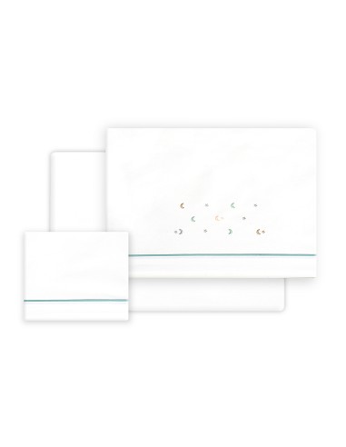 Triptico Cuna Estrella Luna Multicolor + Broche...