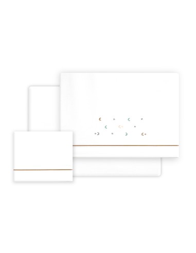 Triptico Cuna Estrella Luna Multicolor + Broche...