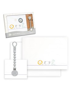 Triptico Cuna Selva + Broche Blanco