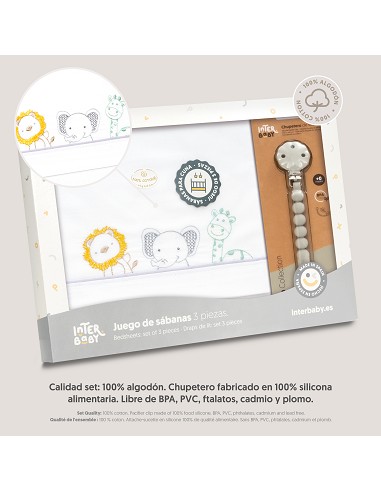 Triptico Cuna Selva + Broche Blanco