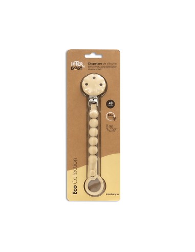 Triptico Cuna Cigueña Oso + Broche Bco/Beig