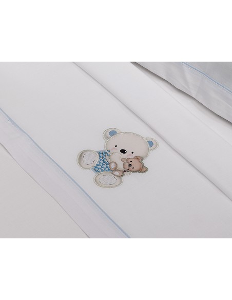Triptico Minicuna Mod Oso Columpio Bco/Azul