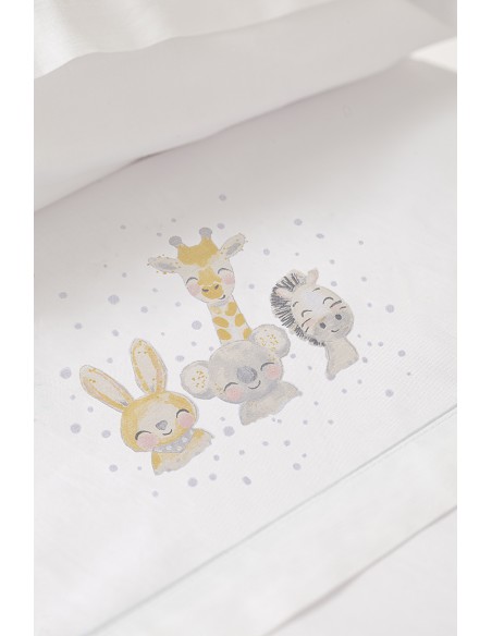 Trip Minicuna  Mod Acuarela Bco/Gris