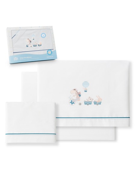 Triptico Minicuna Mod Jirafa Bicicleta Bco/Petroleo