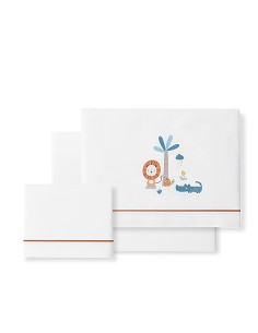 Triptico Minicuna Mod Leon Palmera Bco/Naranja