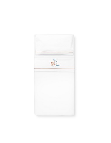 Triptico Minicuna Mod Leon Palmera Bco/Naranja