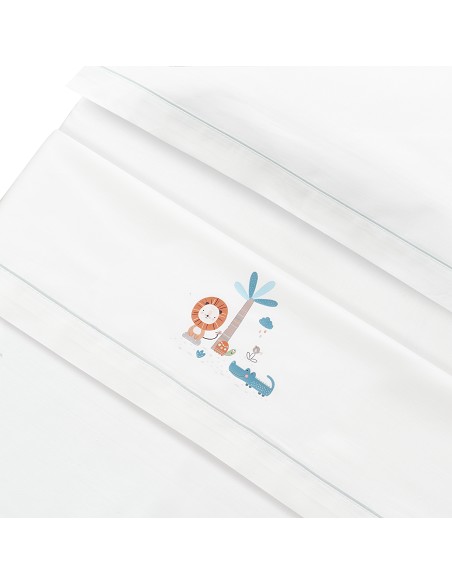 Triptico Minicuna Mod Leon Palmera Bco/Gris