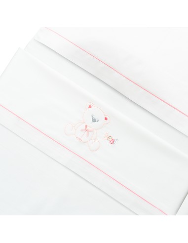 Triptico Minicuna Mod Oso Lazo Bco/Rosa