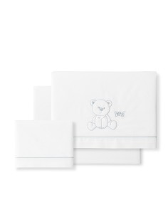 Triptico Minicuna Mod Oso Lazo Bco/Gris