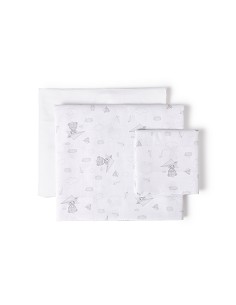 Triptico Minicuna Mod Avion Papel Bco/Gris