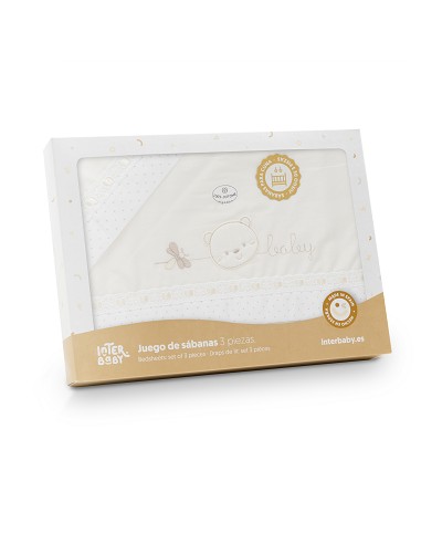 Triptico Minicuna Cara Osito Baby Pasacinta Beig