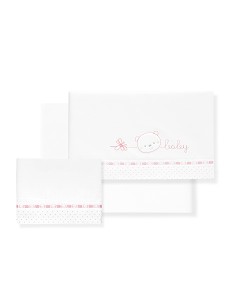Triptico Minicuna Cara Osito Baby Pasacinta Bco/Rosa