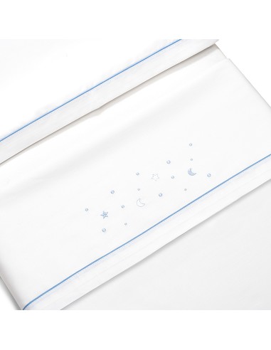 Triptico Minicuna Estrellas Luna Bco/Azul
