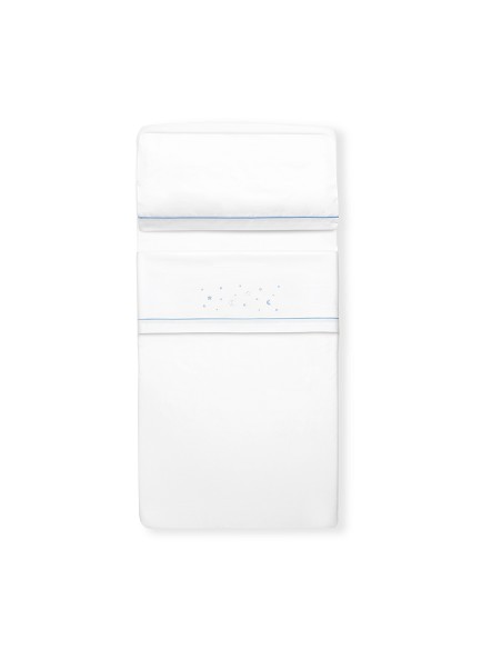 Triptico Minicuna Estrellas Luna Bco/Azul