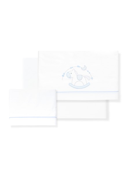 Triptico Minicuna Caballito Bco/Azul