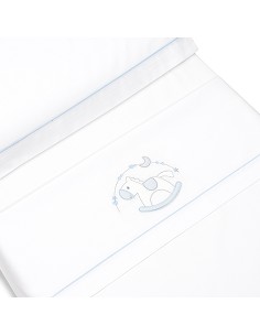 Triptico Minicuna Caballito Bco/Azul 2