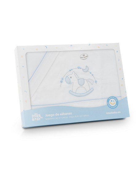 Triptico Minicuna Caballito Bco/Azul