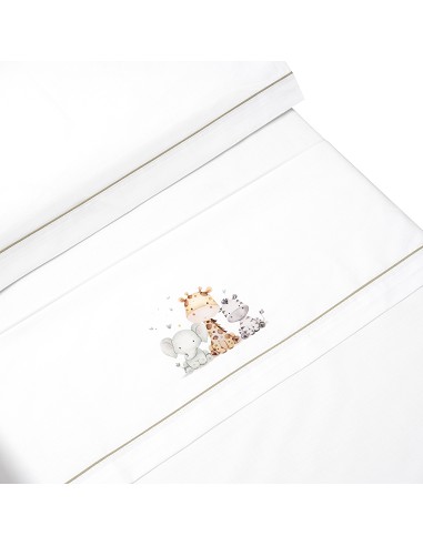 Triptico Minicuna Estampado Jirafa Elefante...