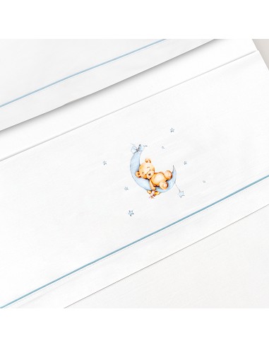 Triptico Minicuna Estampado Oso Luna Estrellas...