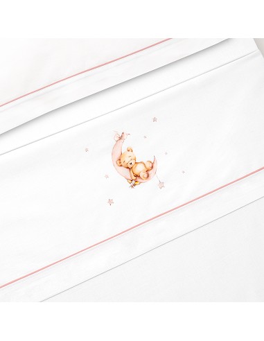 Triptico Minicuna Estampado Oso Luna Estrellas...