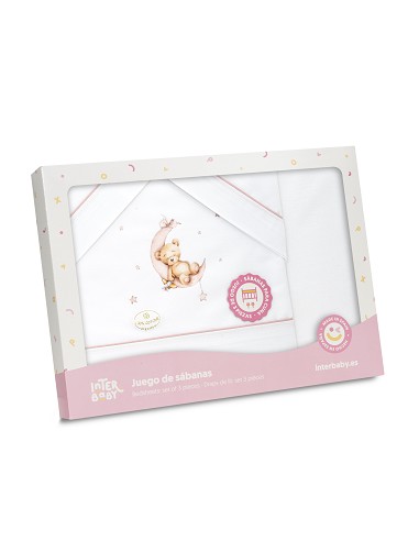 Triptico Minicuna Estampado Oso Luna Estrellas...