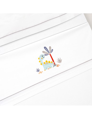 Triptico Minicuna Estampado Dinosaurio Palmera...