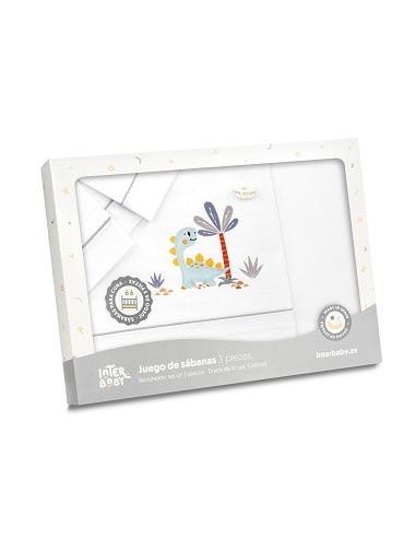 Triptico Minicuna Estampado Dinosaurio Palmera...