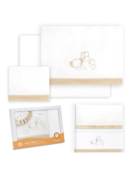 Triptico Minicuna Pasacinta Oso Elefante Globos Bco/Beig