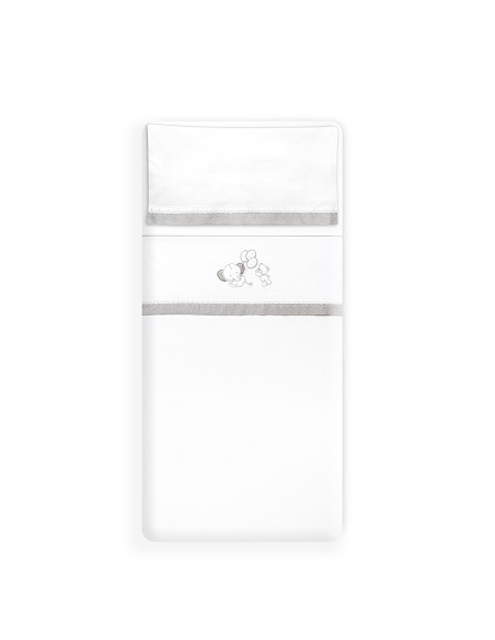 Triptico Minicuna Pasacinta Oso Elefante Globos Bco/Gris