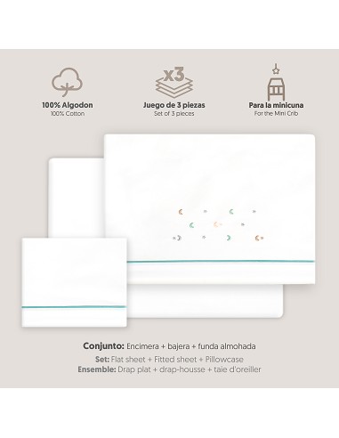 Triptico Minicuna Estrella Luna Multicolor...