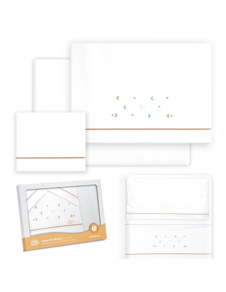 Triptico Minicuna Estrella Luna Multicolor Bco/Beig