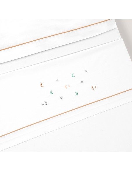 Triptico Minicuna Estrella Luna Multicolor Bco/Beig