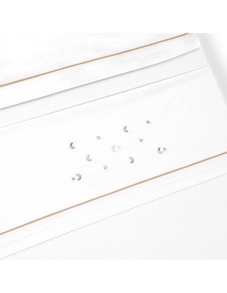 Triptico Minicuna Estrella Luna Multicolor Bco/Beig