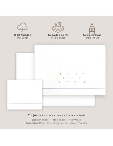 Triptico Minicuna Estrella Luna Multicolor...