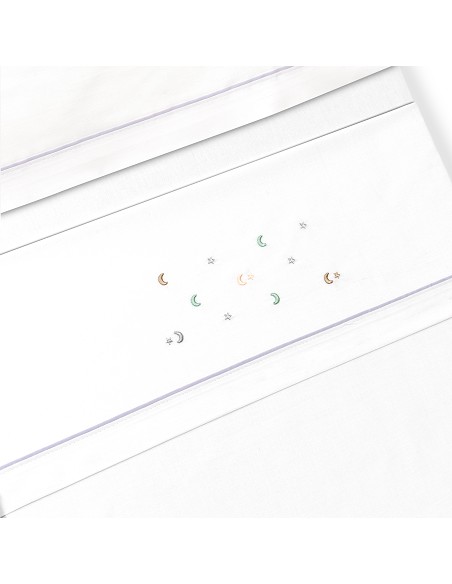 Triptico Minicuna Estrella Luna Multicolor Bco/Gris