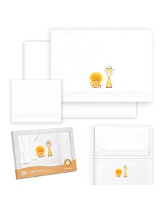 Triptico Minicuna Leon Jirafa Pajarito Blanco